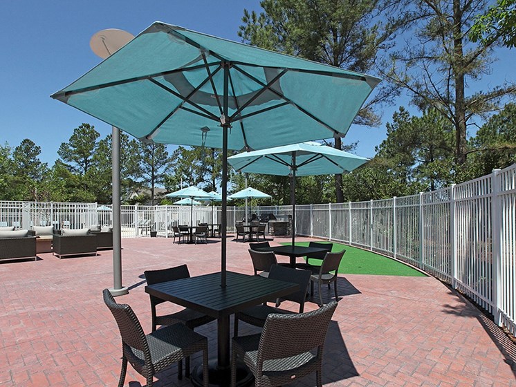 Sundeck by apartment pool